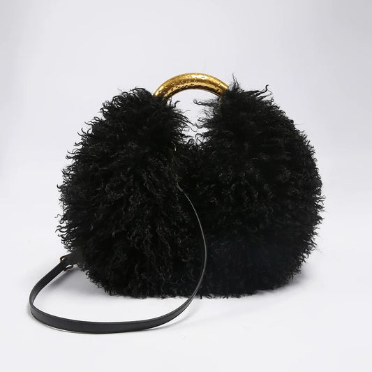Demure Plush Purse